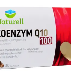 Naturell Koenzym Q10 100 mg na co? Suplement diety w kapsułkach, wspierający organizm. Wysoka zawartość, naturalne pochodzenie.